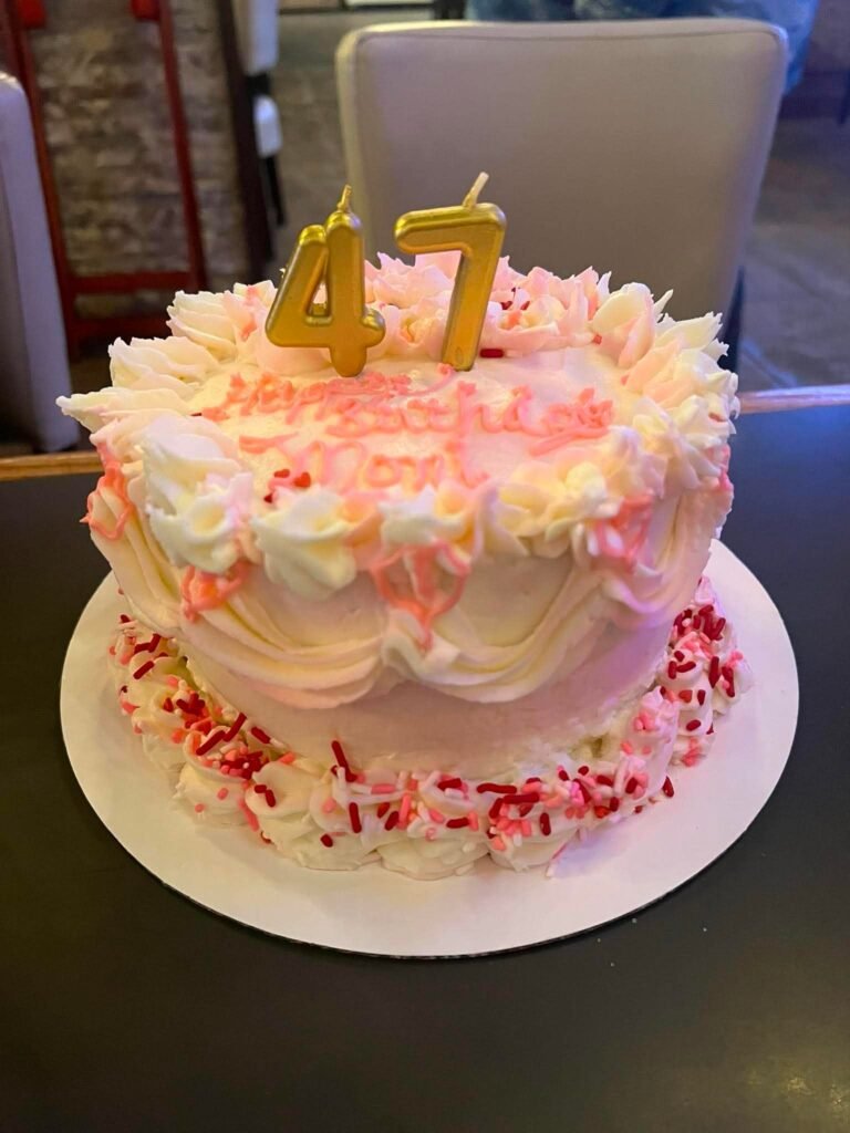 Birthday celebration cake